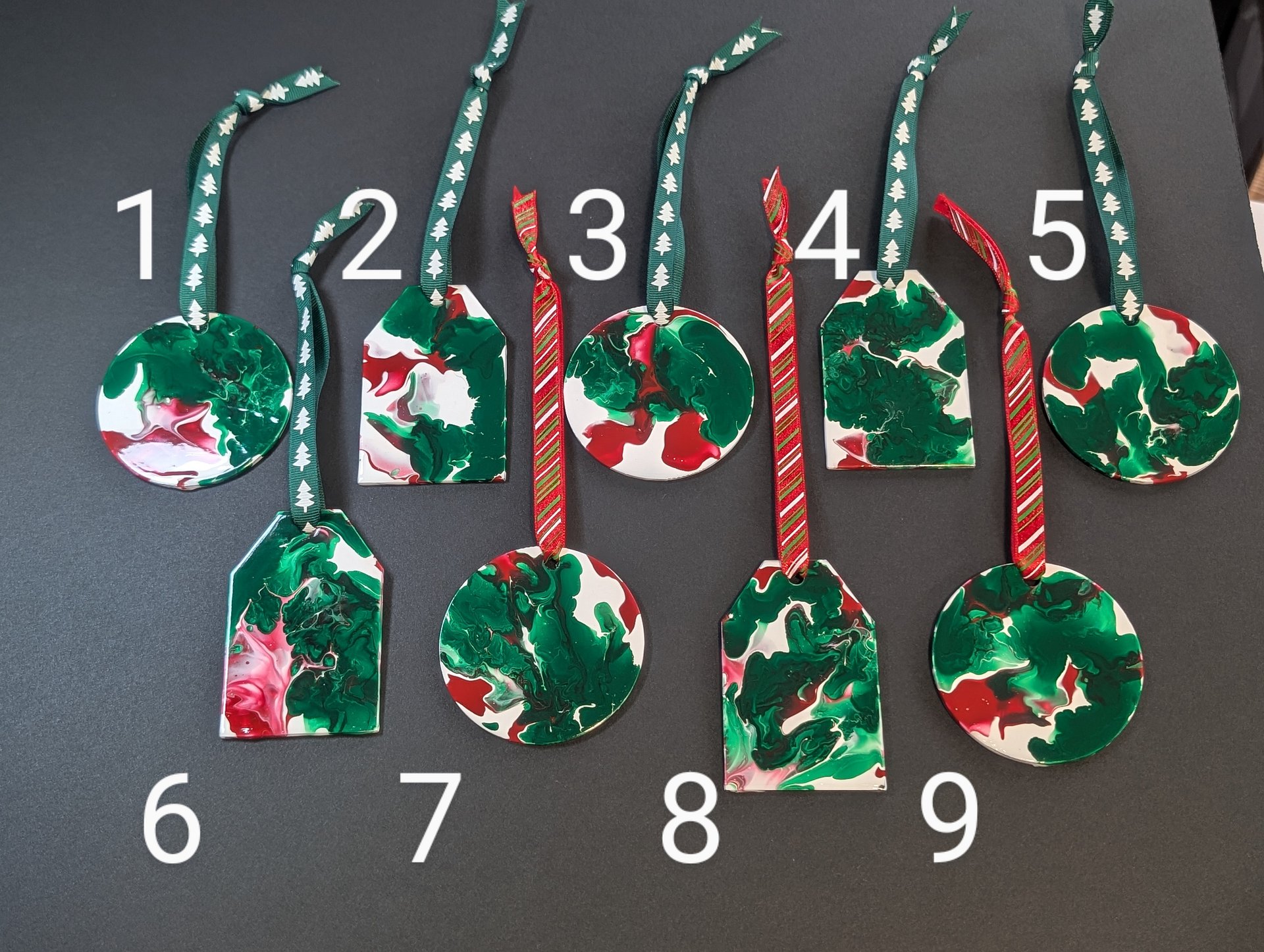 Acrylic Pour Painting Ornament product image (2)