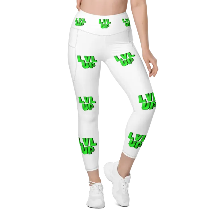 LVL UP White Yoga Pants product image (1)
