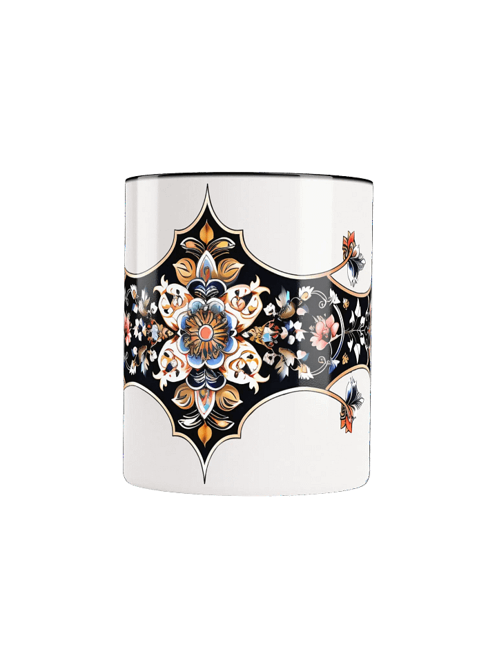 Symmetrical Floral Bliss Ceramic Mug product image (1)
