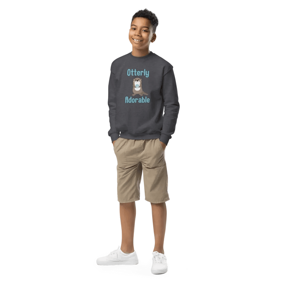 Otterly Adorable Youth Sweatshirt product image (4)