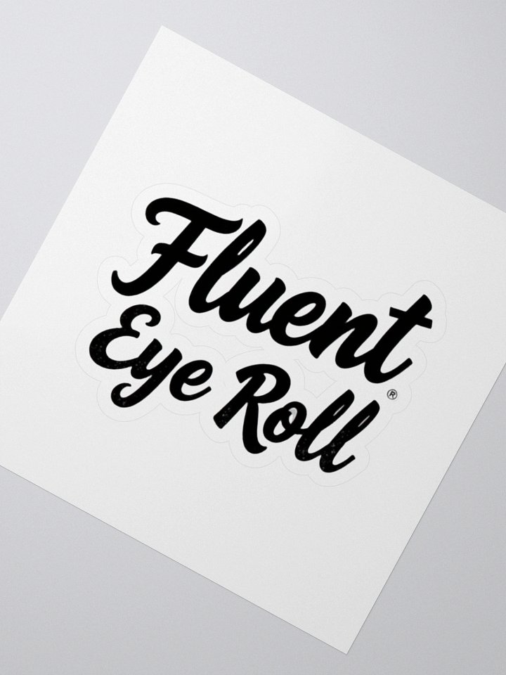 Fluent Eye Roll Kiss Cut Stickers product image (2)