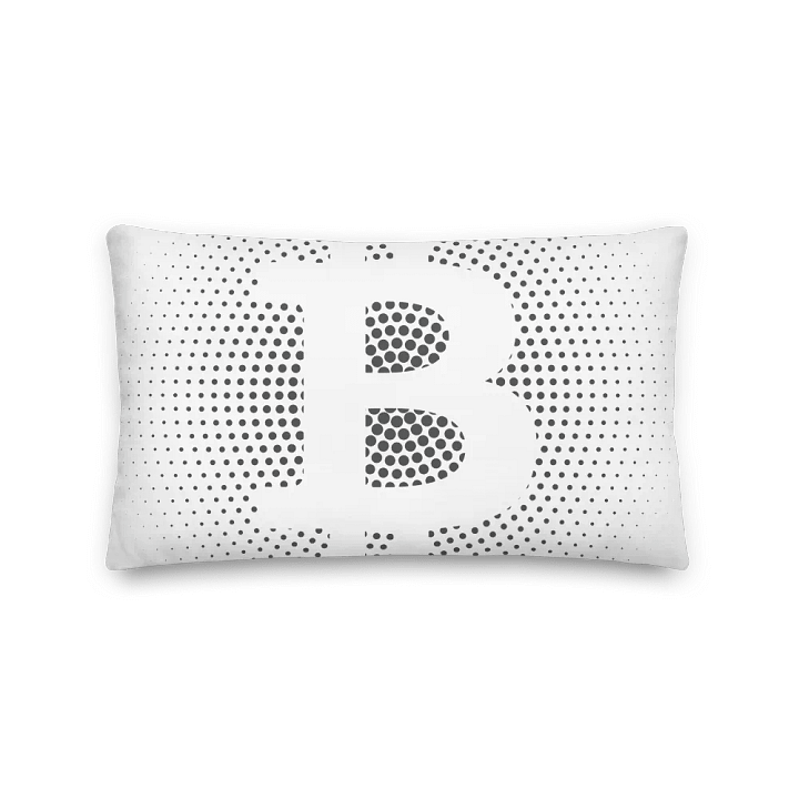 Glitchy Bitcoin Symbol Premium Pillow product image (2)