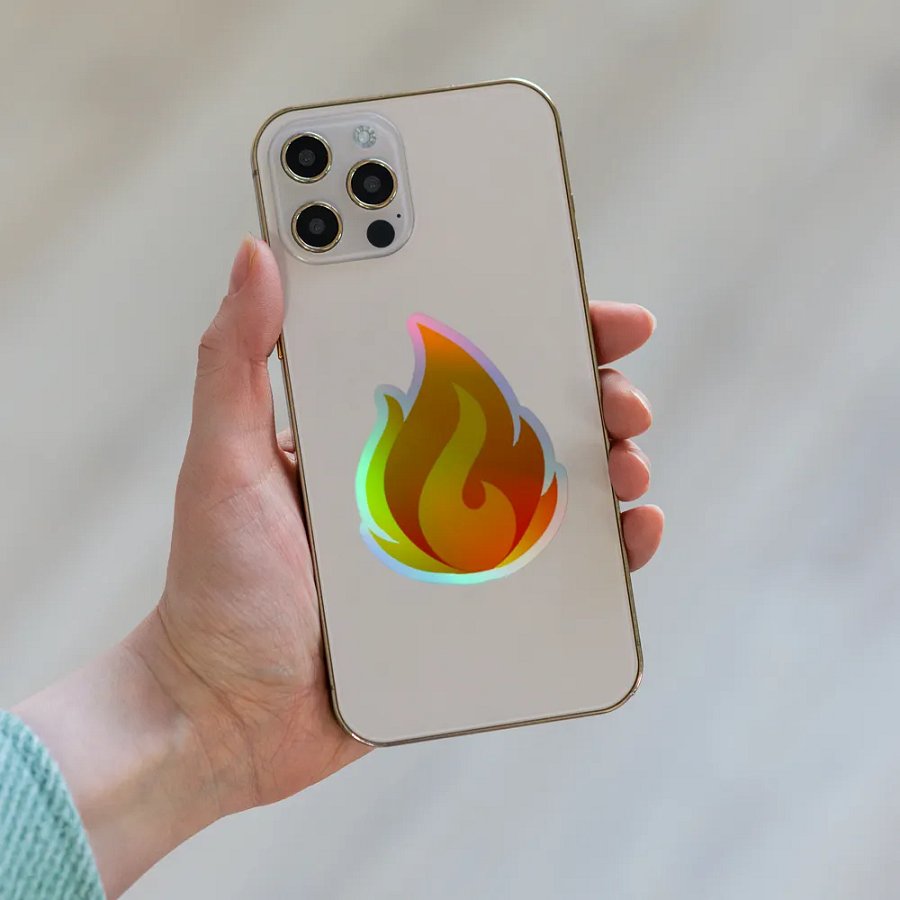 Fire Holographic Sticker Sheet product image (6)