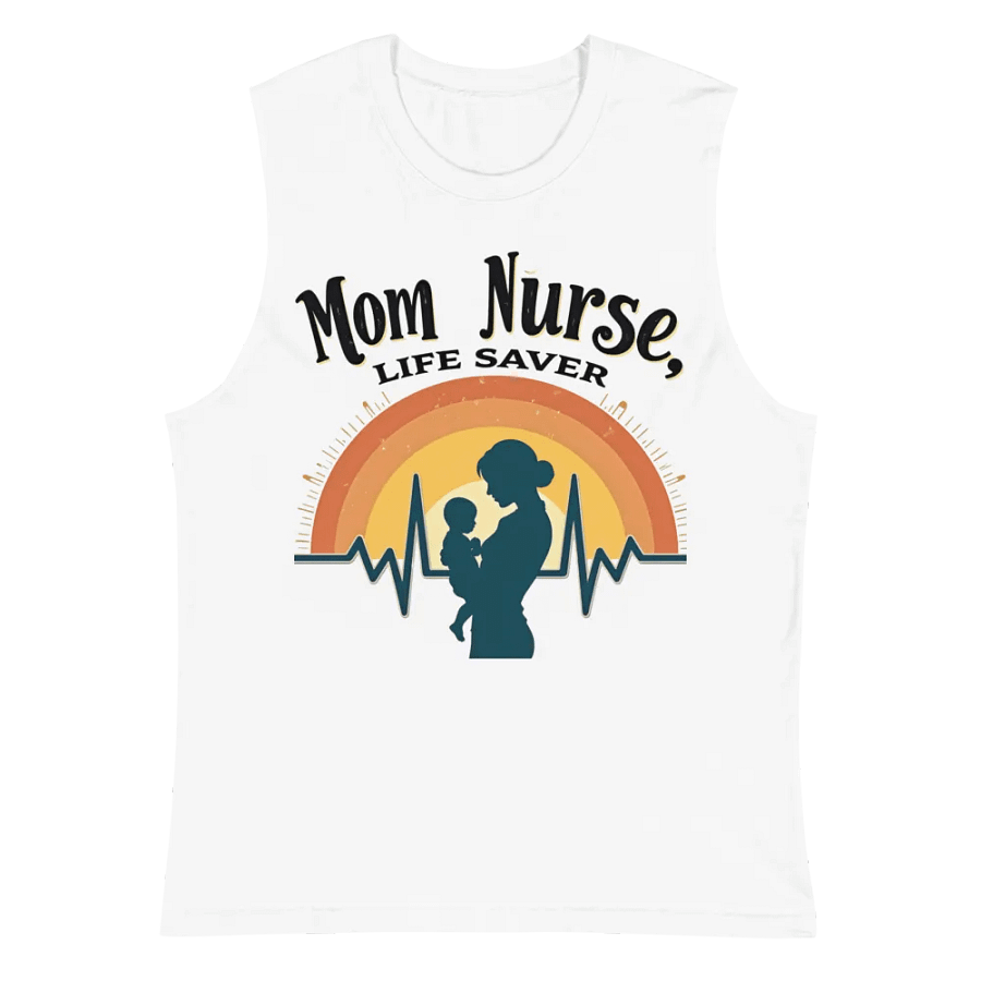 Rainbow Mom Nurse Muscle Tank product image (2)