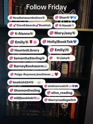 Some of my favorite engaging besties. Not only do they engage and push my content out, but some give the best book recs. Let’s go follow and love on all of them. #BookTok #books #bookbesties #bookcommunity #followfriday 
