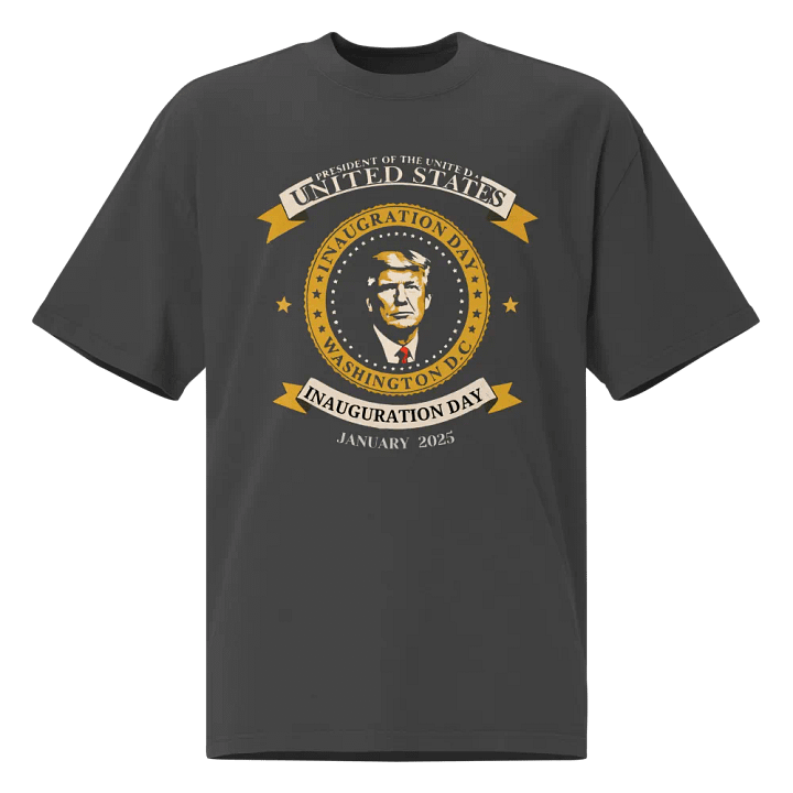 Trump Inauguration Day Ceremony Men's Oversized Tee product image (1)