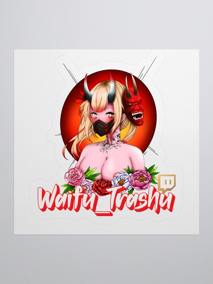 Demon Waifu Kiss Cut Stickers product image (3)