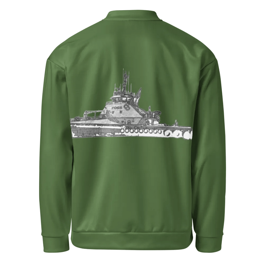 Foss Tugboat Sketch Green Bomber Jacket product image (5)