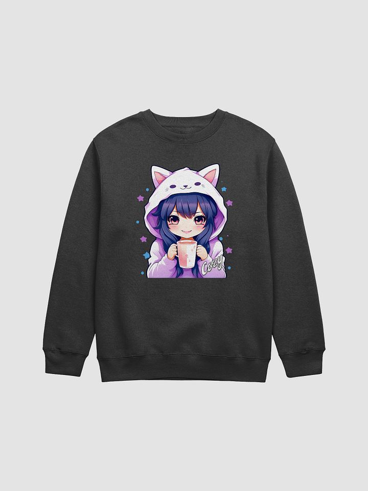 Cozy Kawaii Anime Girl - Lane Seven Premium Crewneck Sweatshirt product image (2)