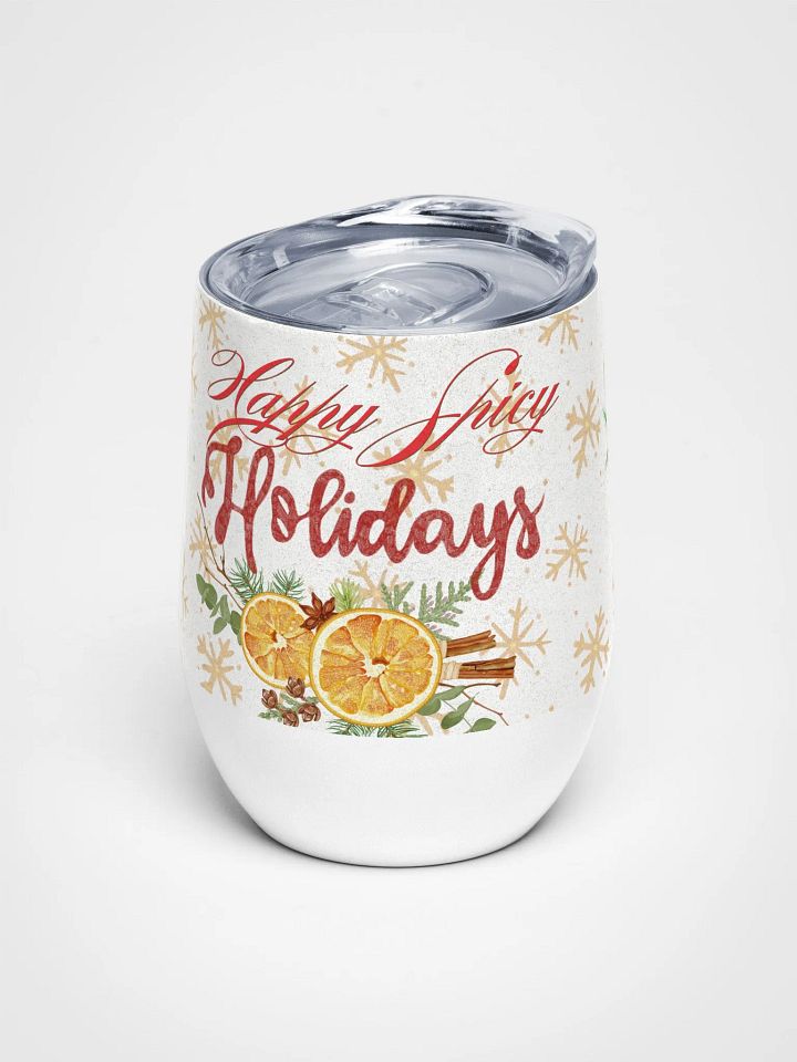 Spicy Holidays Wine Tumbler gift for moms dads friends colleagues product image (1)