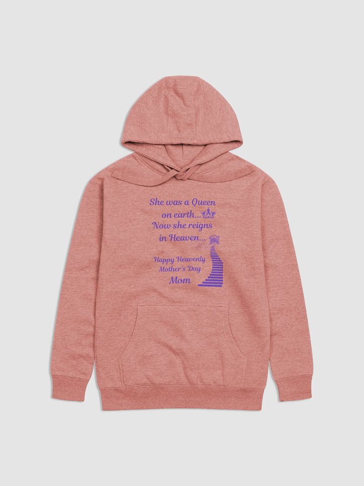 Queen’s Eternal Reign: Heavenly Mother’s Day Memorial Hoodie product image (1)
