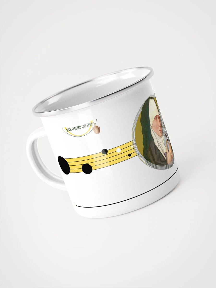 Mater Dolorosa meets Roland TB 303 by Frank Fonik, Techno EDM Enamel Mug product image (4)