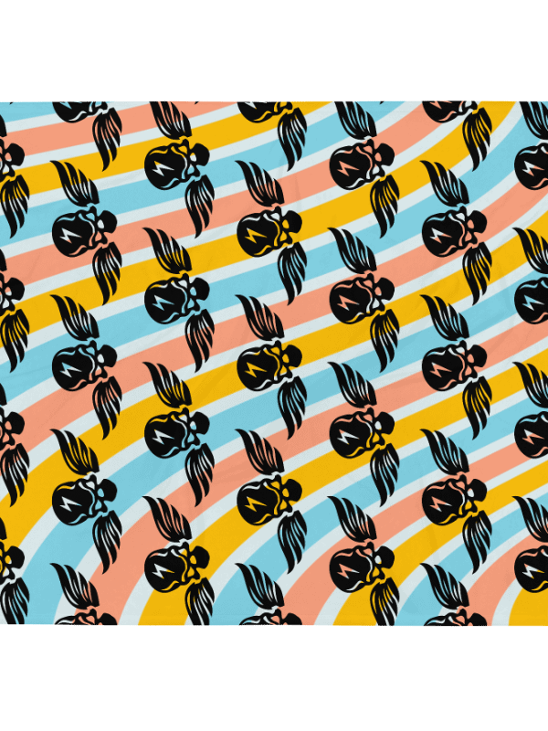 Winged Skulls Throw Blanket product image (13)