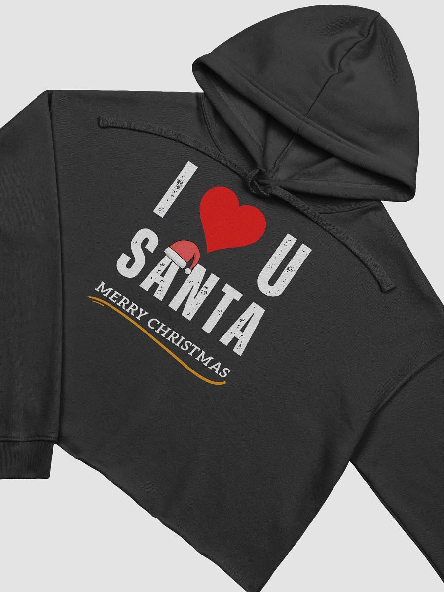 I love Santa Fleece Crop Hoodie product image (3)