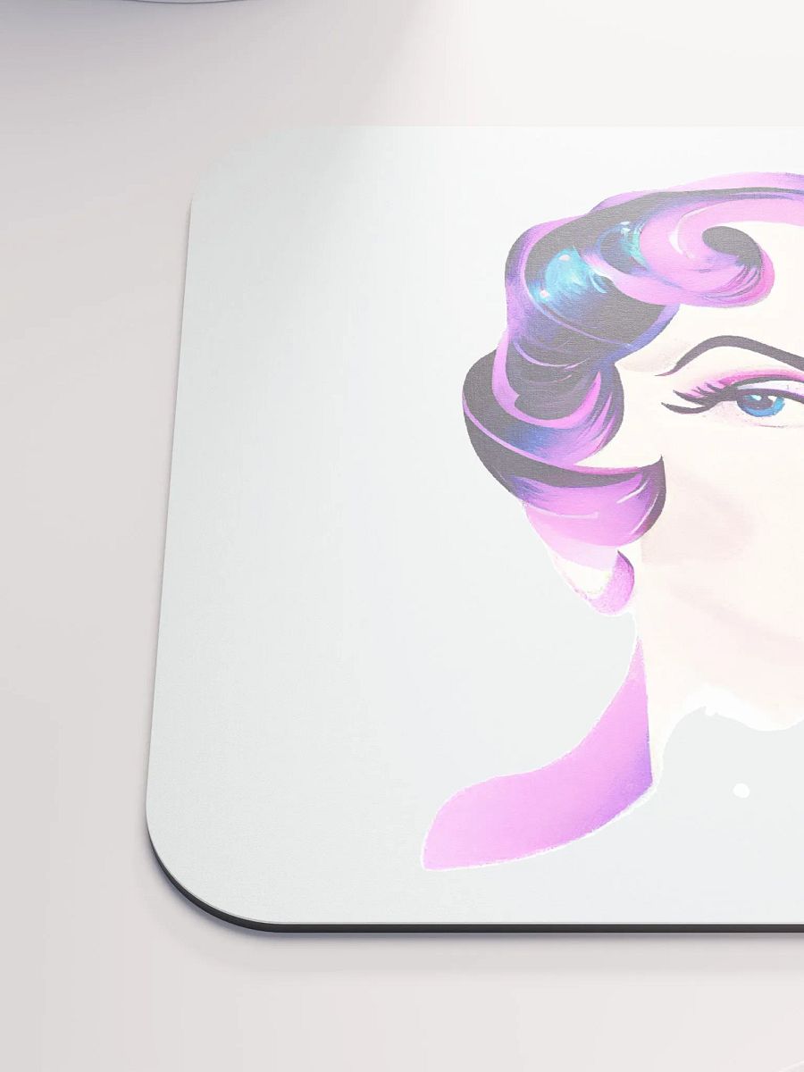 Striking Retro Lady Mouse Mat product image (6)