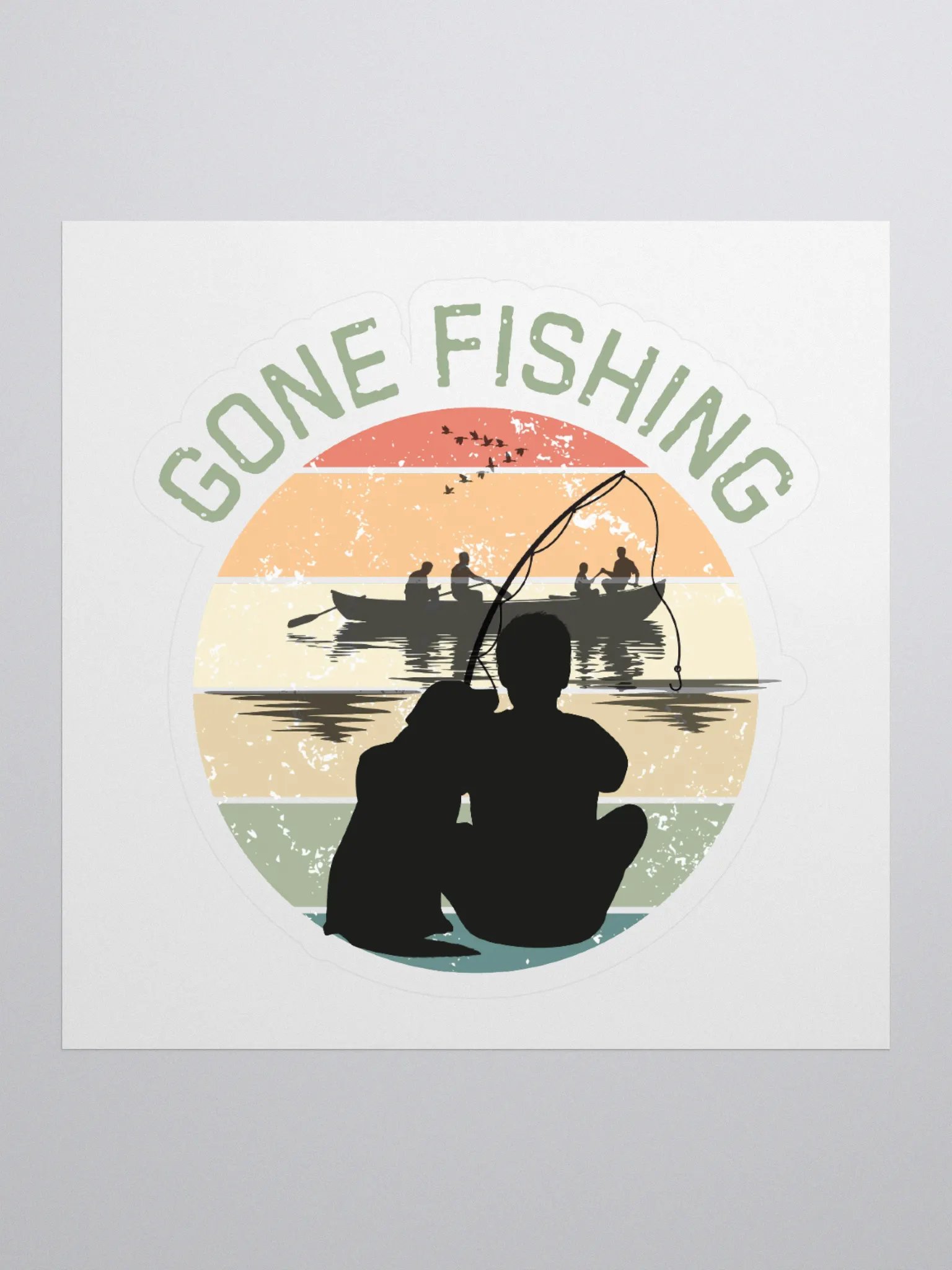 Sunset Serenity Kiss Cut Stickers product image (1)