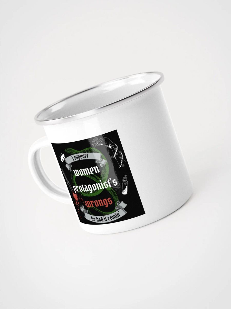 Supporting Women Protagonist's Wrongs Enamel Mug product image (4)