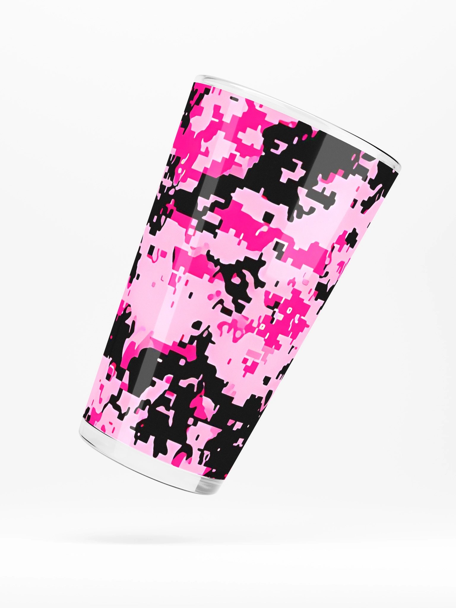 Pixel Pink Camo Shaker Pint Glass product image (5)