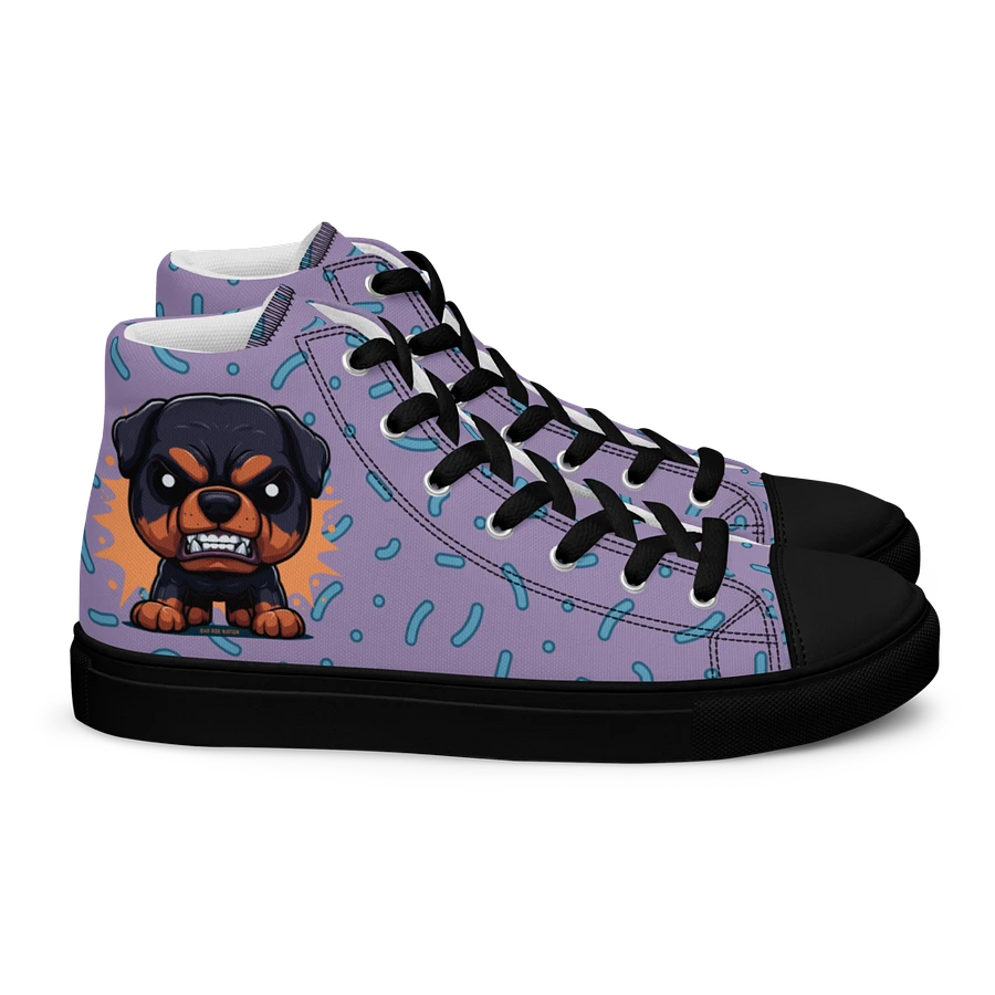 Rottweiler Angry Pup - Women's High Top Canvas Shoe product image (13)