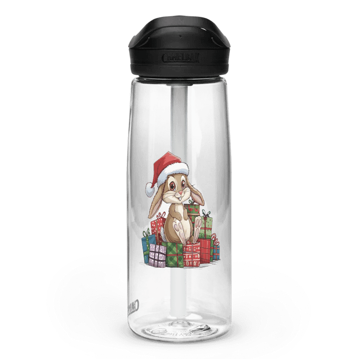 Santa Bunny Sports Water Bottle product image (1)