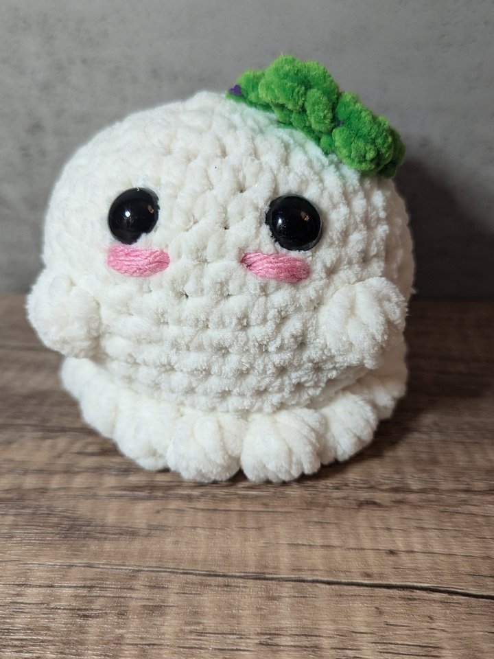 Ghost w Flower - Green Speckled product image (1)