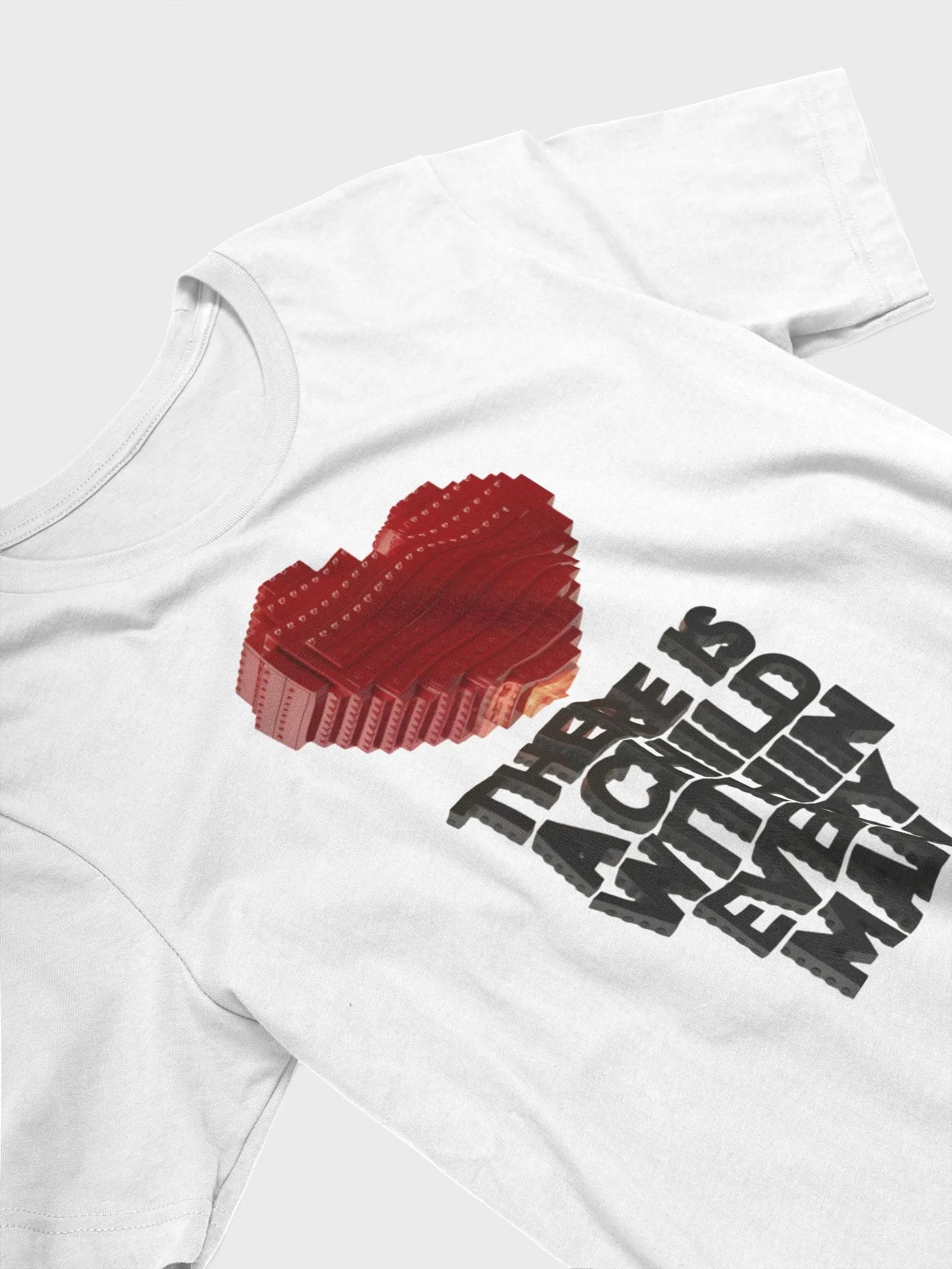 Heart made from lego type bricks product image (2)