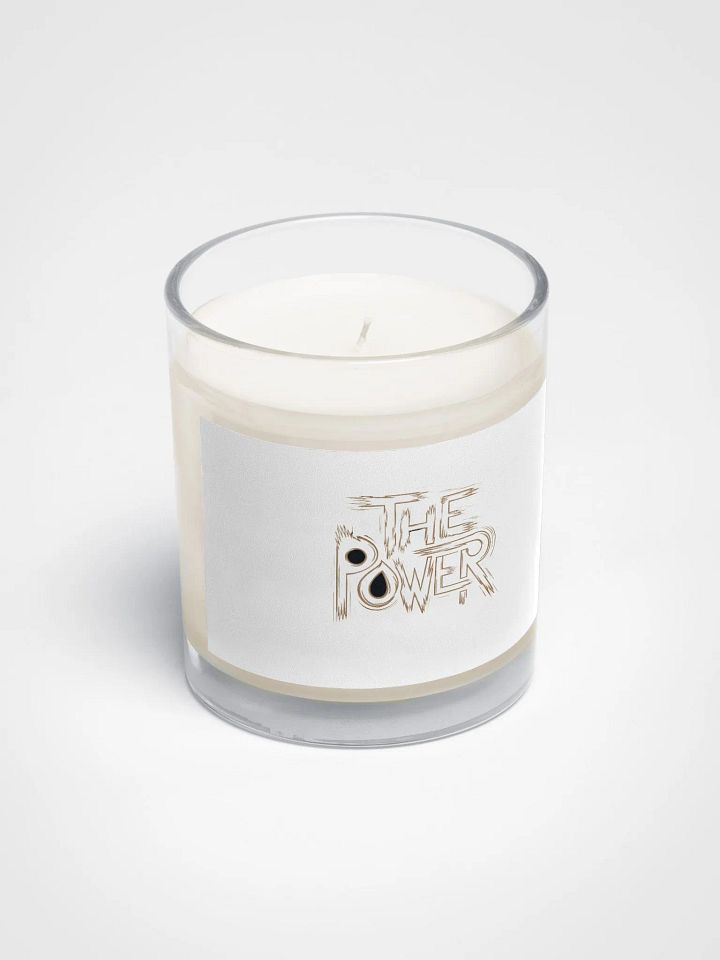 The Power Soy Wax Candle In A Clear Glass Jar product image (2)