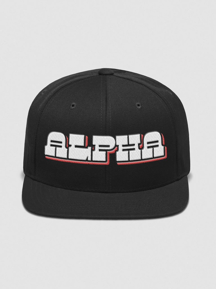 AlphaXSynergy Yupoong Wool Blend Snapback Cap - Front 