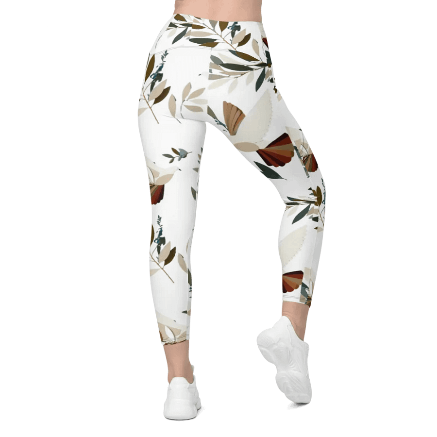 Harmony Birds Crossover Leggings with Pockets product image (3)
