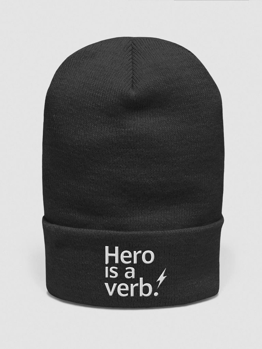Hero Is a Verb- Beanie – Inspired by Robert Downey Jr. | Wear the Mindset, Live the Legend product image (1)