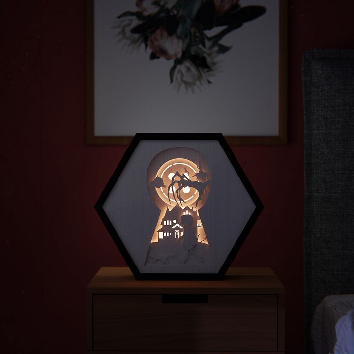 Coraline Lightbox template - PDF PNG SVG DXF + Video product image (1)