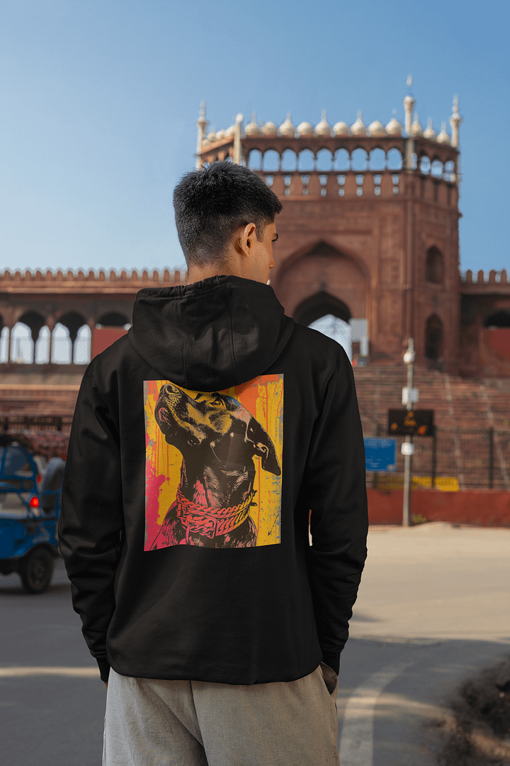 Retro Black Labrador Hoodie product image (1)