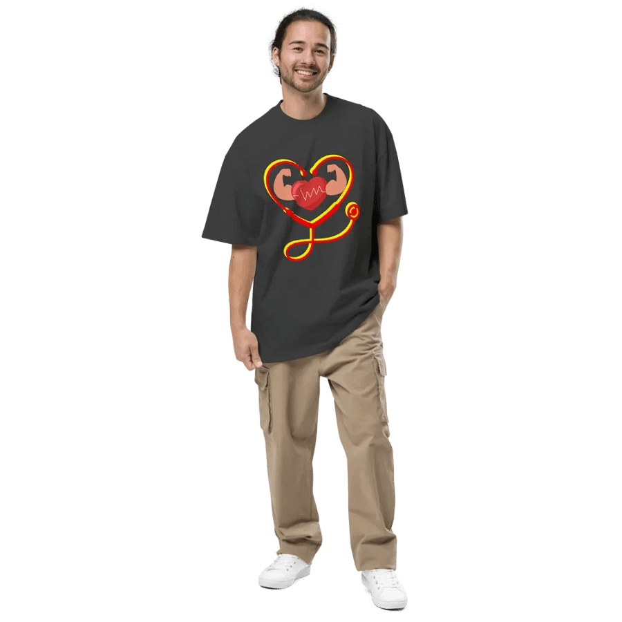 Heartbeat Flex Oversized Tee product image (5)