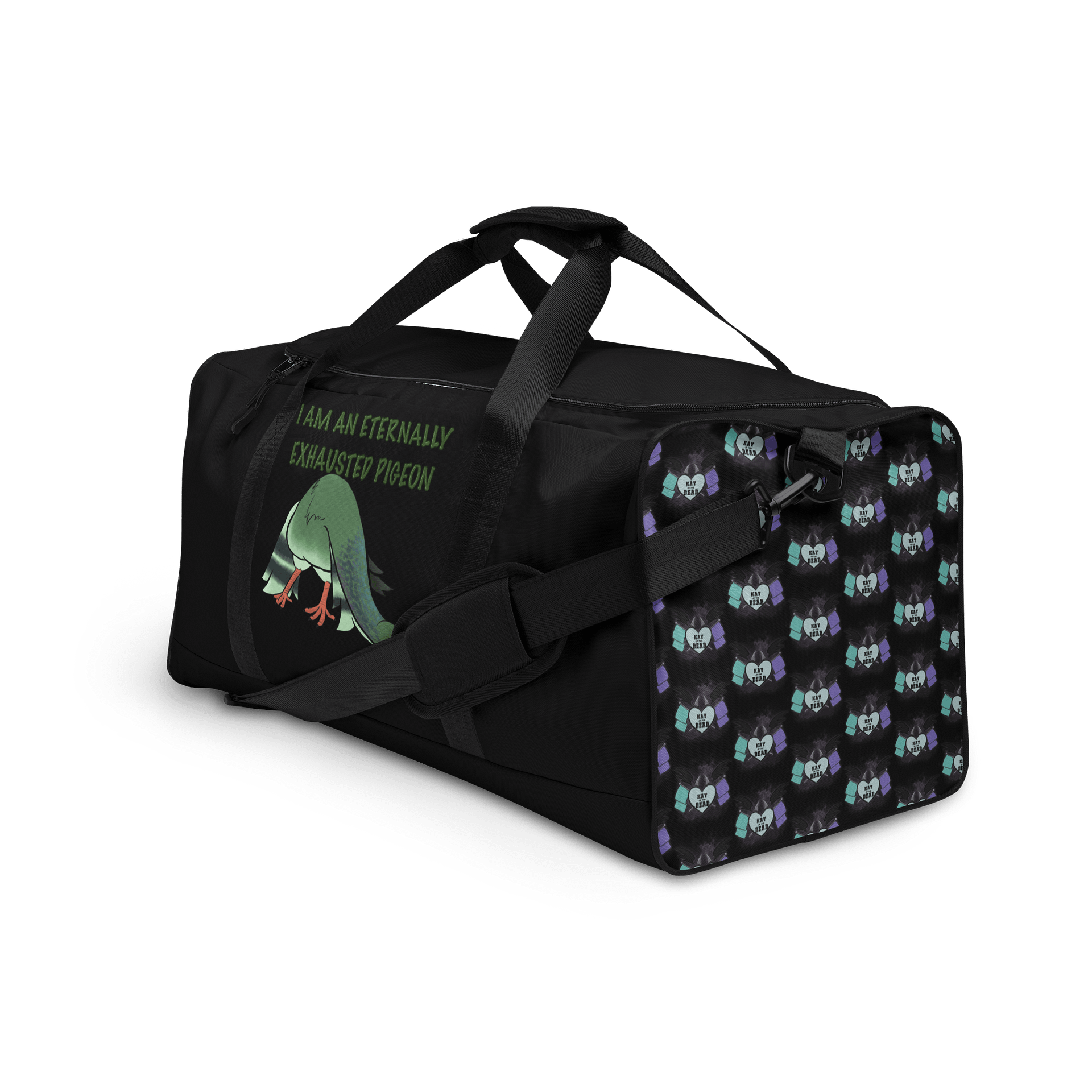 Eternally Exhausted Pigeon Duffel Bag product image (3)
