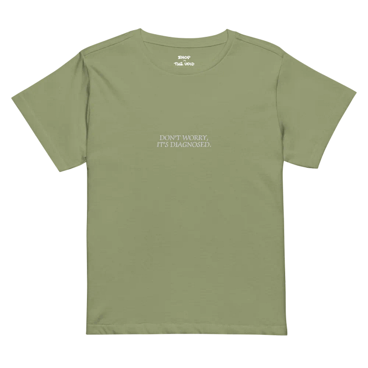 DW, IT'S DIAGNOSED. (white) embroidered white length t-shirt product image (6)