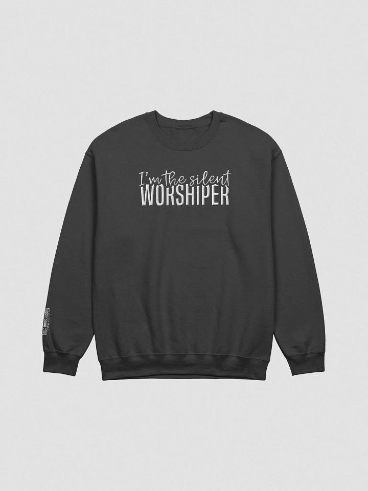 The Silent Worshipper Embroidered Sweatshirt – True Worshipper Collectio product image (1)