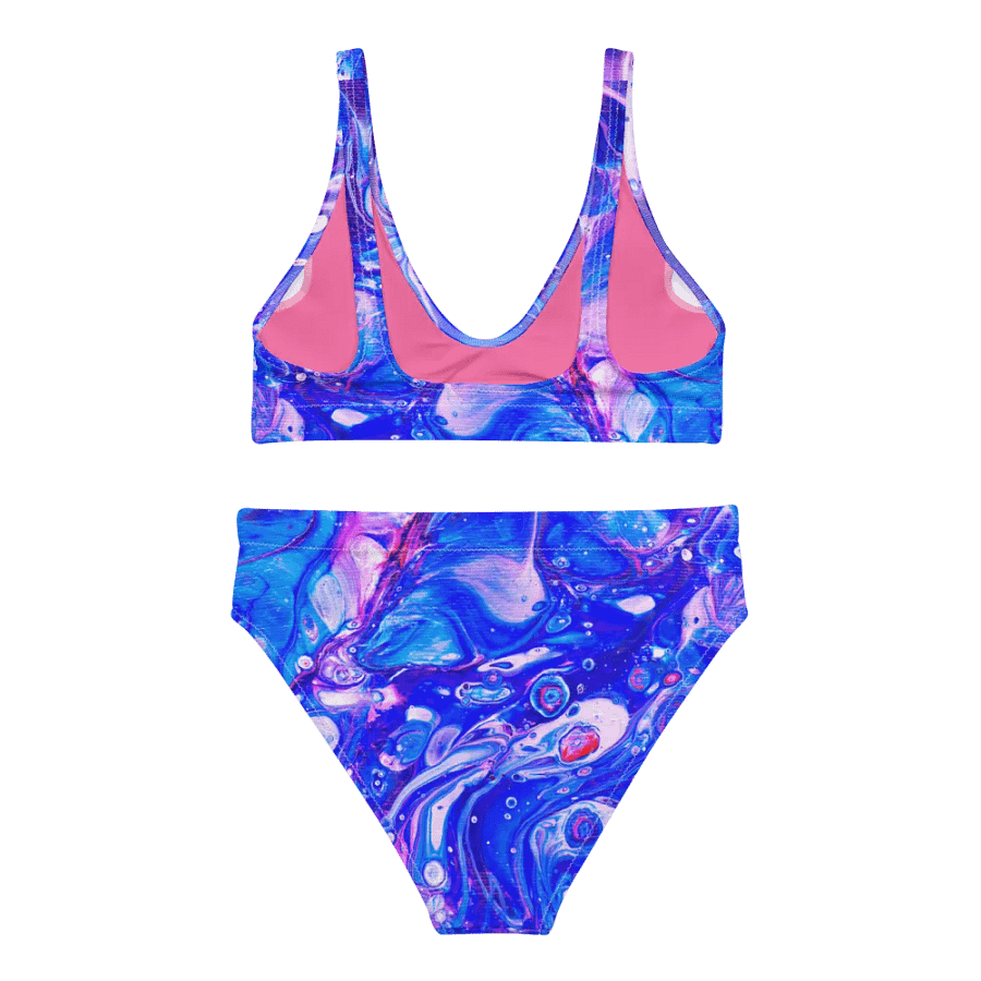 Bubblegum Fluid Acrylic High Waisted Bikini product image (3)