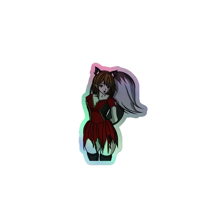 DirtyFlirtyBigBadWolfie Holographic Sticker product image (1)