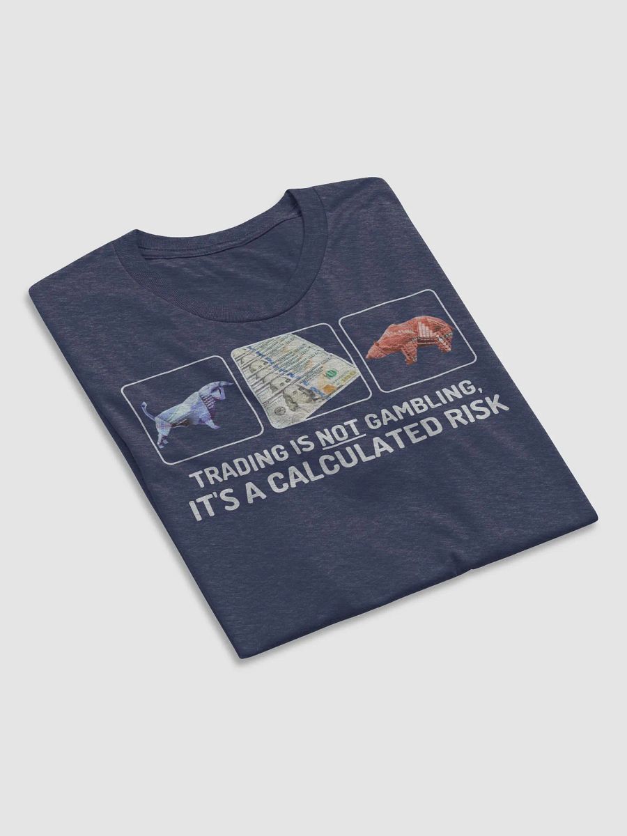 Trading is not gambling T white product image (8)