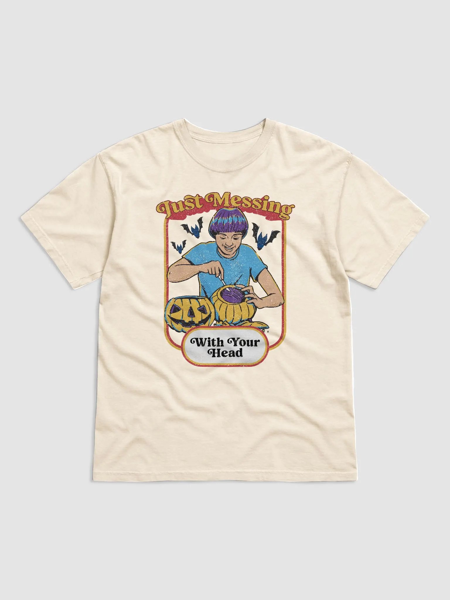 Just Messing with Your Head T-Shirt | Funny Retro-Style Fall and Halloween T-Shirt product image (9)
