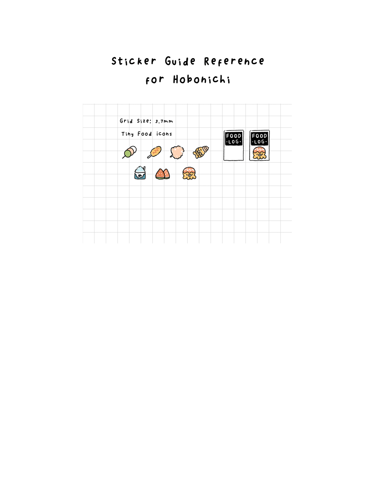 Food Log 祭り Sticker Sheet product image (2)
