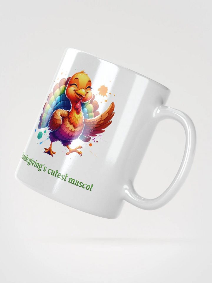 Thanksgiving's Cutest Mascot White Glossy Mug product image (2)