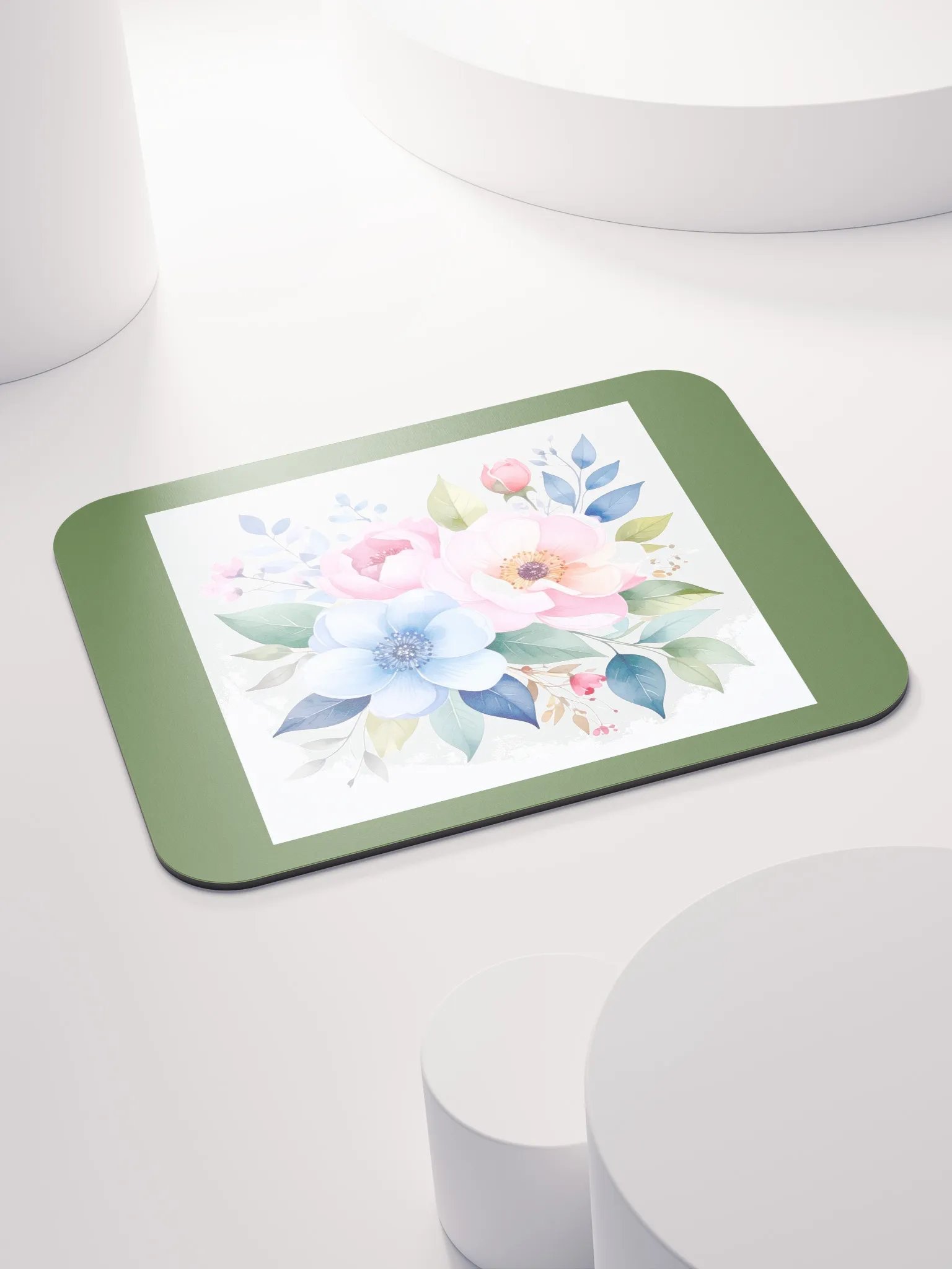 Columbia Road Market Mouse Pad (Light Floral) product image (4)