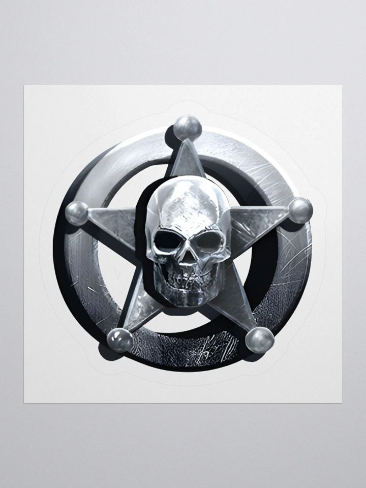 B.S.S.O. Skull & Badge Kiss Cut Sticker product image (2)