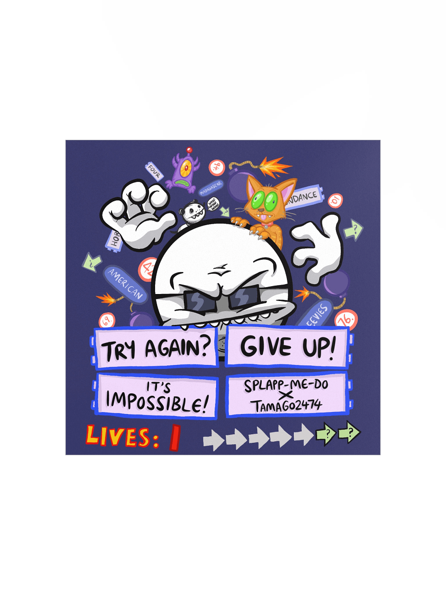 Splapp-Me-Do x tamago2474 Impossible Quiz Poster product image (3)