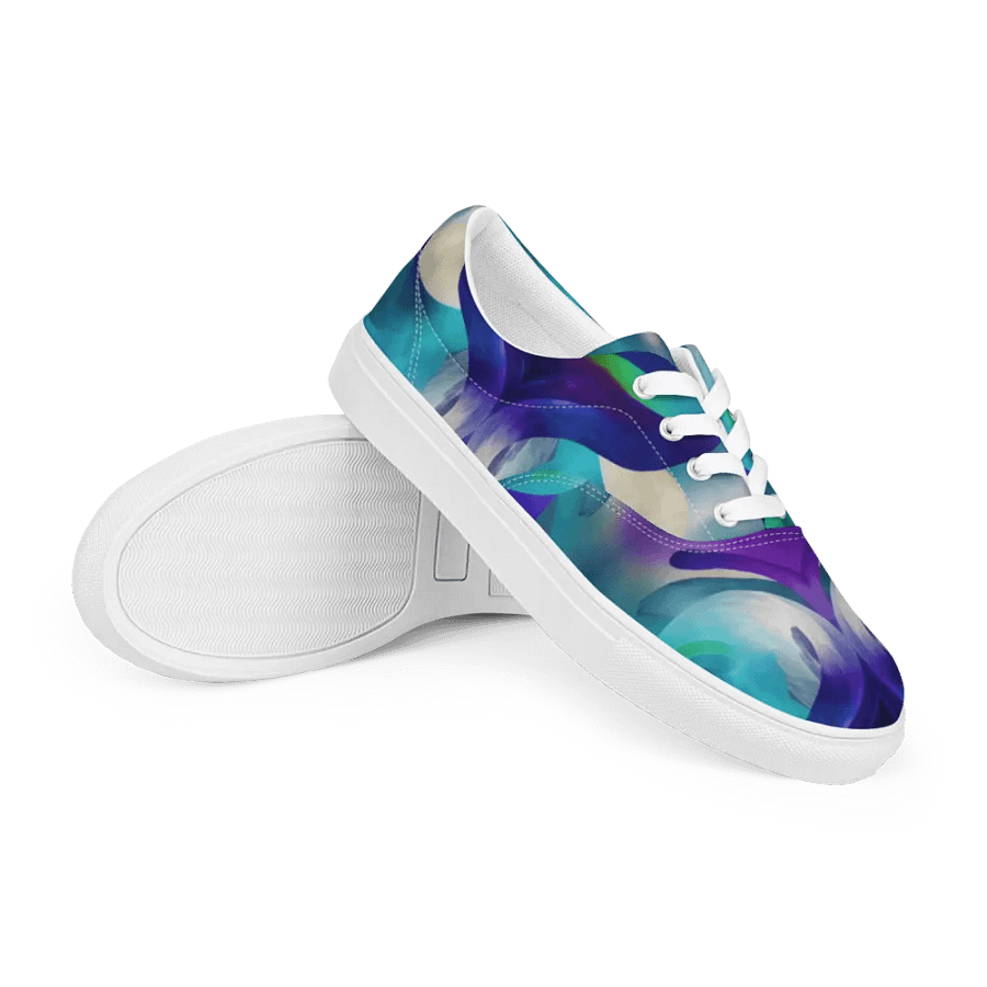 Ethereal Waves Women's Canvas Shoes product image (9)
