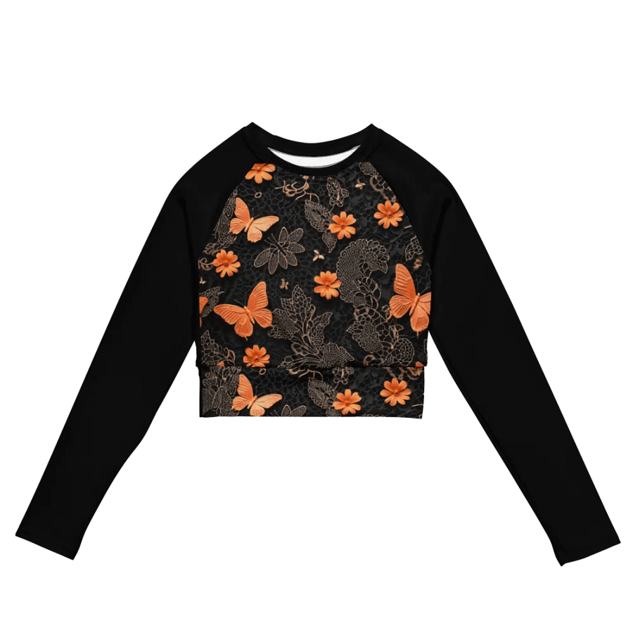 Elegant Long Sleeve Crop Top product image (1)
