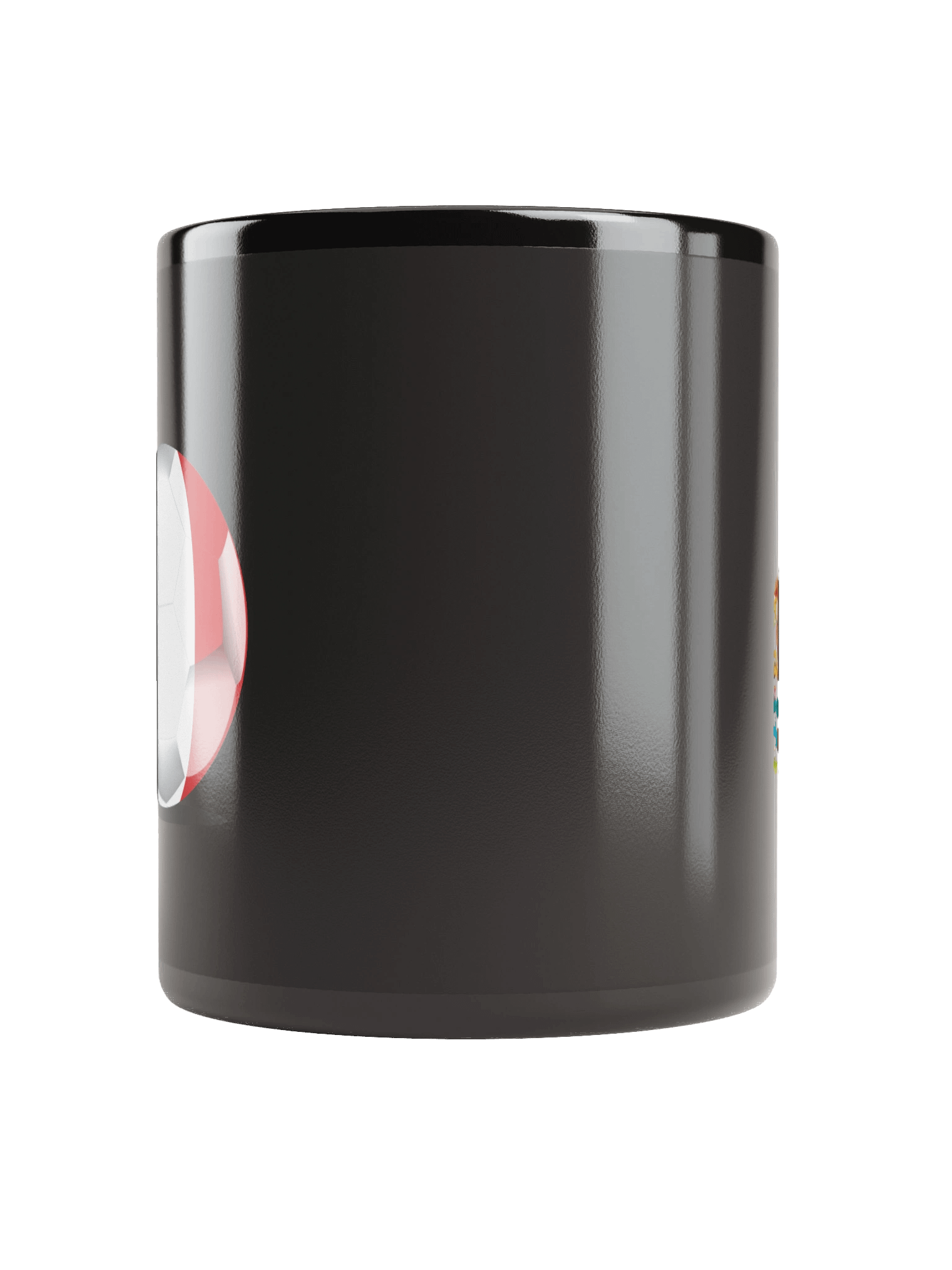 Mexico Flag Soccer Ball Black Coffee Mug (Double Sided Print) product image (10)
