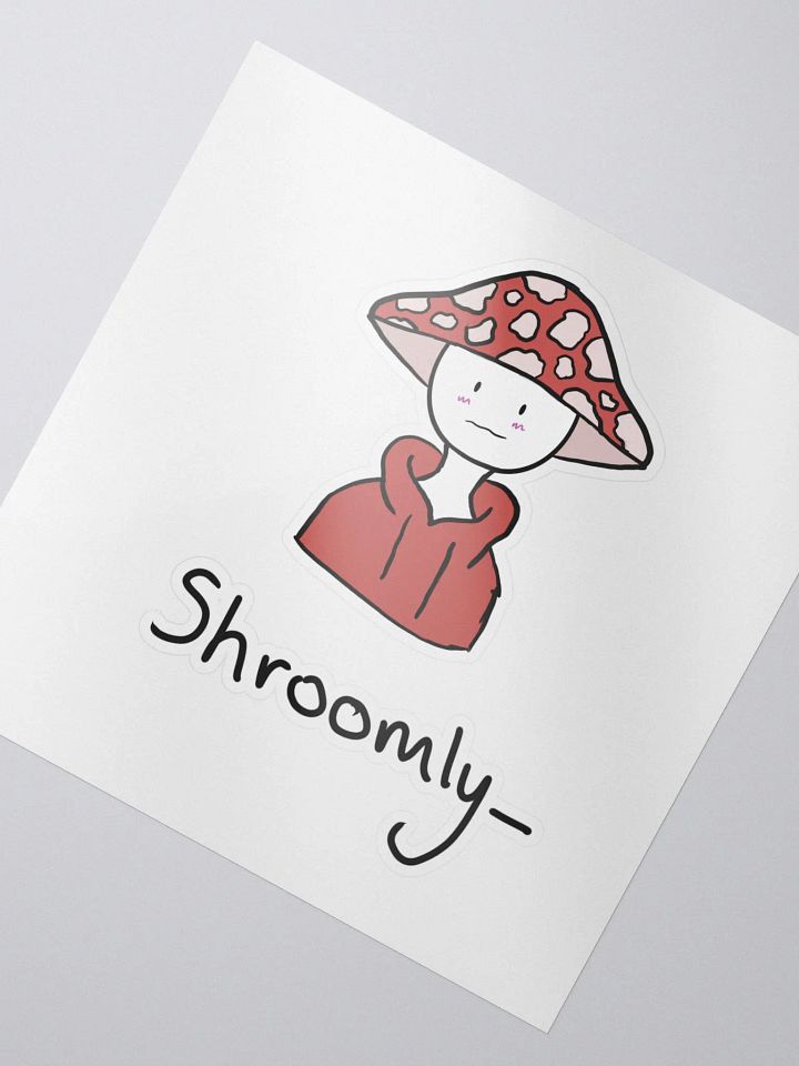 nervous shroomly sticker product image (2)