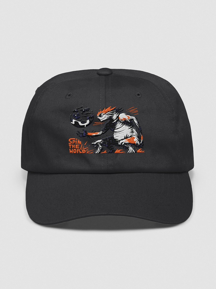 Fiery Beast Spins the World: Cosmic Art Dad Hat product image (1)